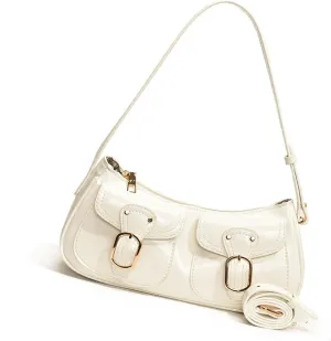 Retro Shoulder Bag Fashionable Crossbody Bags PU Leather Armpit Purse Casual Underarm Bags for Women and Girls