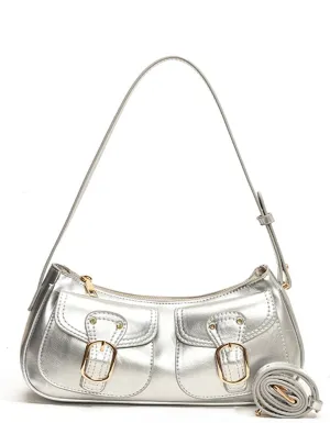 Retro Shoulder Bag Fashionable Crossbody Bags PU Leather Armpit Purse Casual Underarm Bags for Women and Girls