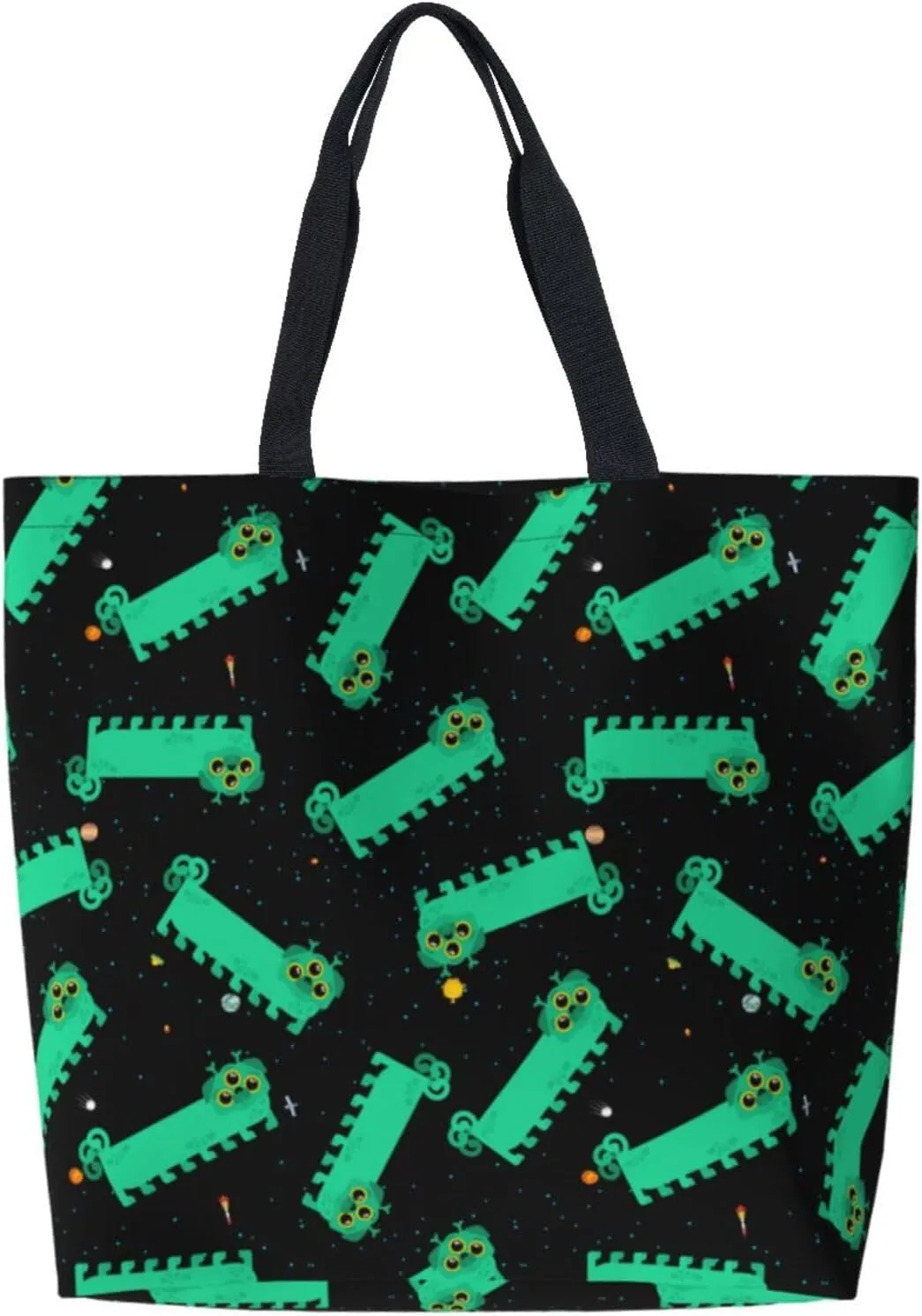 Reusable Grocery bags Big Capacity Shopping Bag Canvas Shoulder Tote Handbag for Women Girls