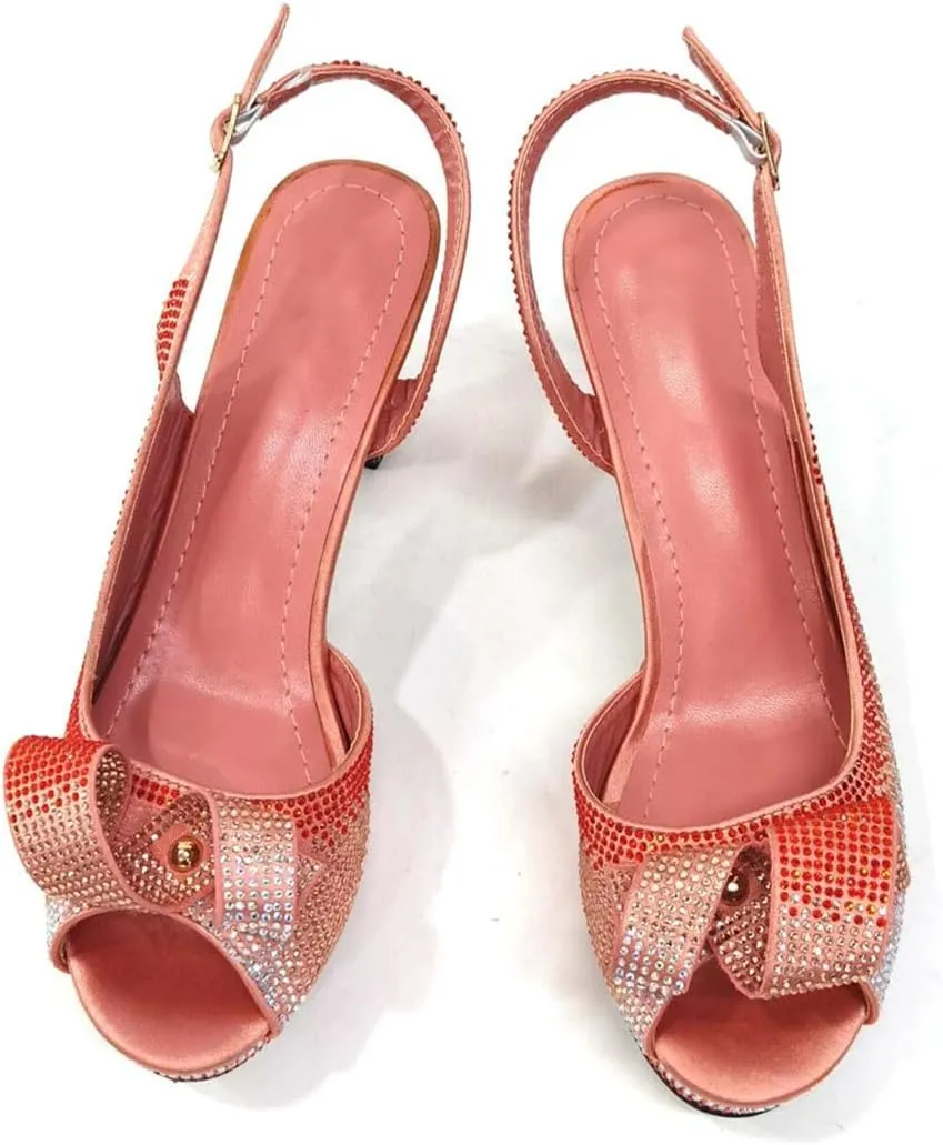Rhinestone Bridal Shoes Purse Pointed Toe Italian Designer Wedding Accessories