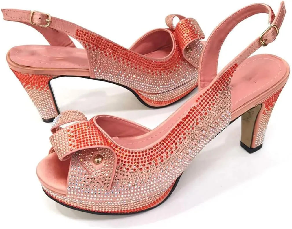 Rhinestone Bridal Shoes Purse Pointed Toe Italian Designer Wedding Accessories
