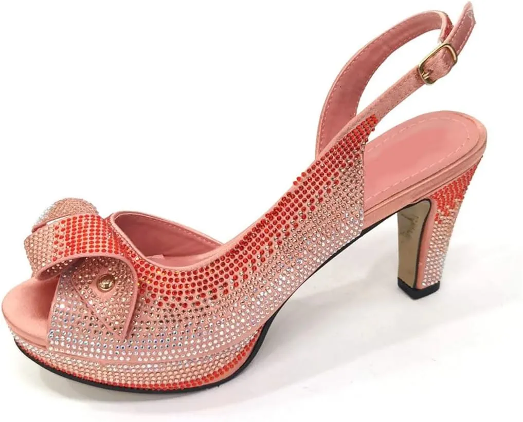 Rhinestone Bridal Shoes Purse Pointed Toe Italian Designer Wedding Accessories