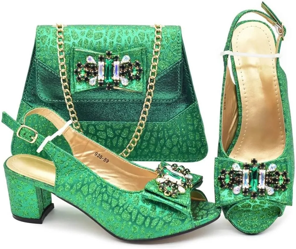 Rhinestone Floral Pumps Purse Wedding Party Luxury Accessories