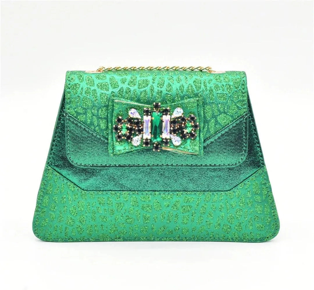 Rhinestone Floral Pumps Purse Wedding Party Luxury Accessories