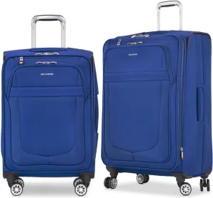 Ricardo Hermosa Softside 2-Piece Set (21" and 26") with FREE Travel Kit (Deep Blue)
