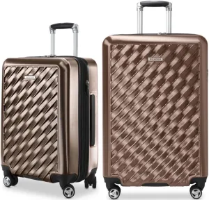 Ricardo Melrose Hardside 2-Piece Set (20" and 25") with FREE Travel Kit (Bronze)
