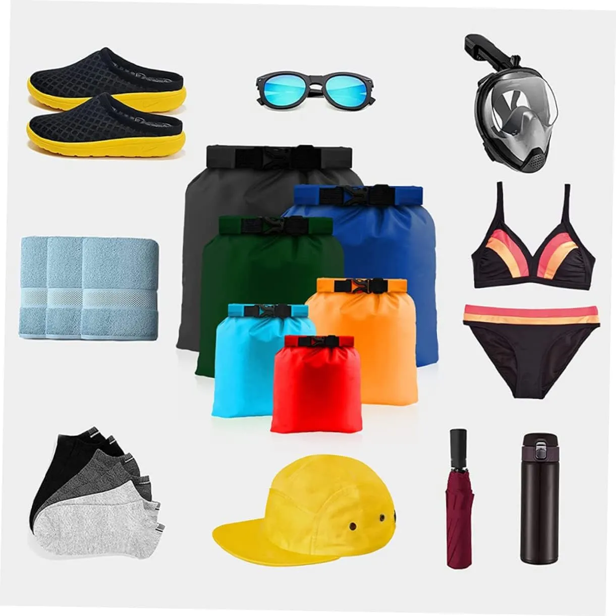 Roll up Dry Bag Waterproof Small Dry Bag for Outdoor Activities and Travel Essentials