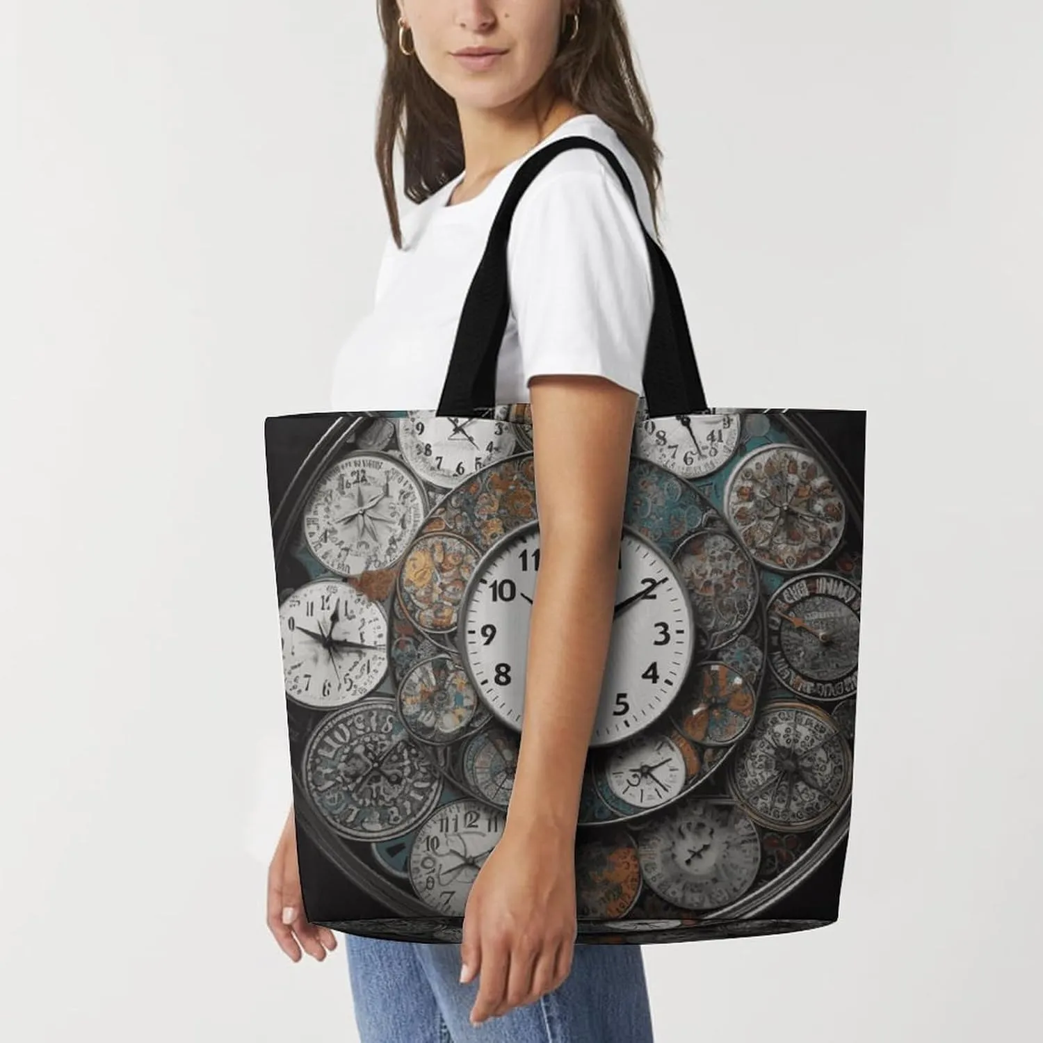 Romantic Red Roses Tote Bags, Reusable Grocery Bags, Large Shopping Bags, Beach Bag, Shoulder Bag for Women