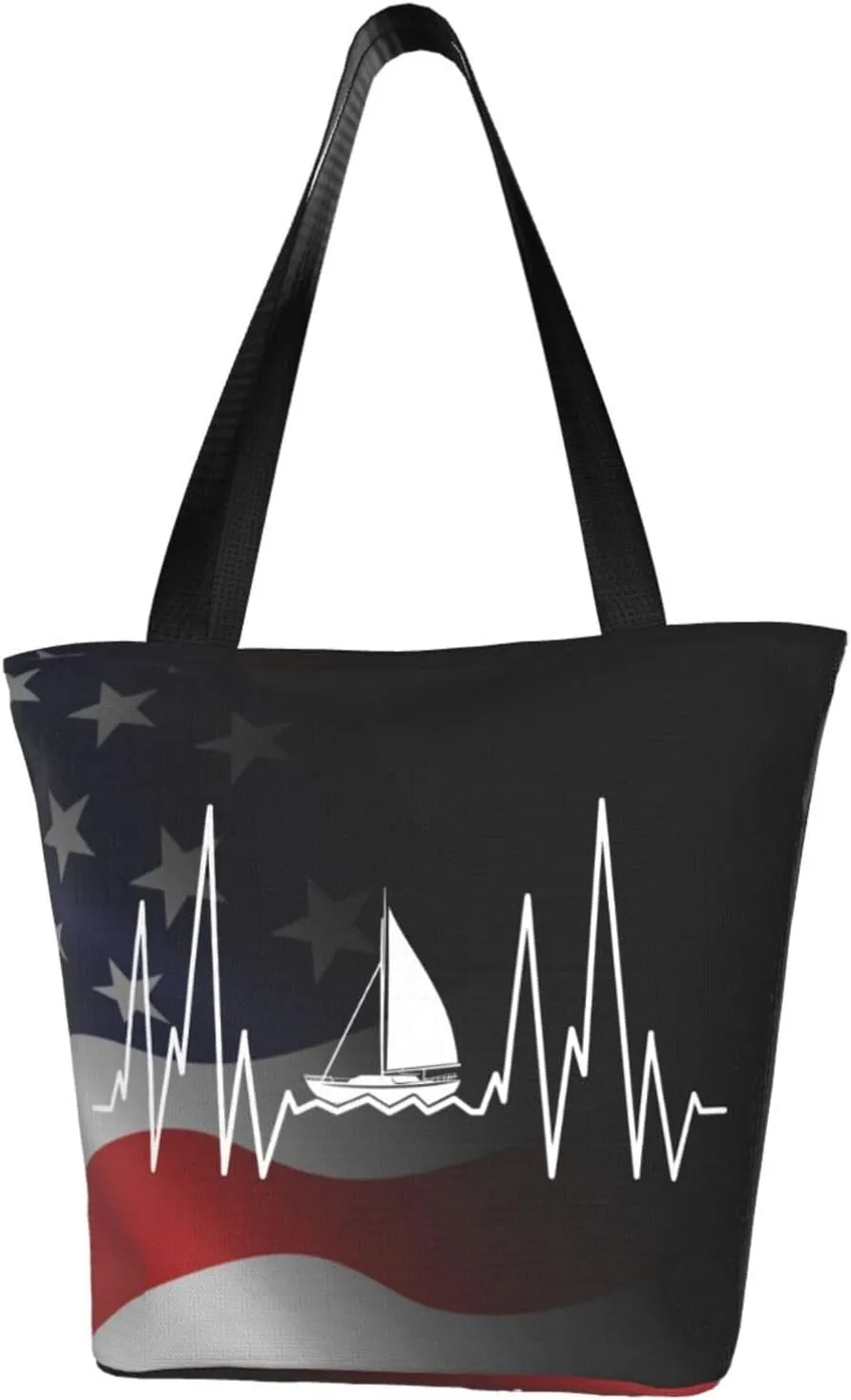 Sailing Heartbeat Fashion Shoulder Bag Large Capacity For Man Or Woman