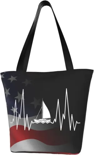 Sailing Heartbeat Fashion Shoulder Bag Large Capacity For Man Or Woman