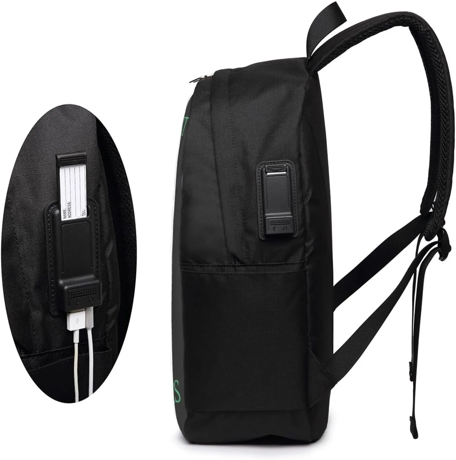 Saint Vincent Grenadines Flags Laptop Backpacks Travel Backpack Casual Business Daypack Sport Rucksack Computer Bag Fits up to 17 Inch Notebook with USB Port