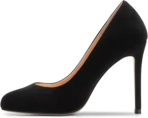 SAMMITOP Women's Classic Round Toe High Heels Dress Pumps