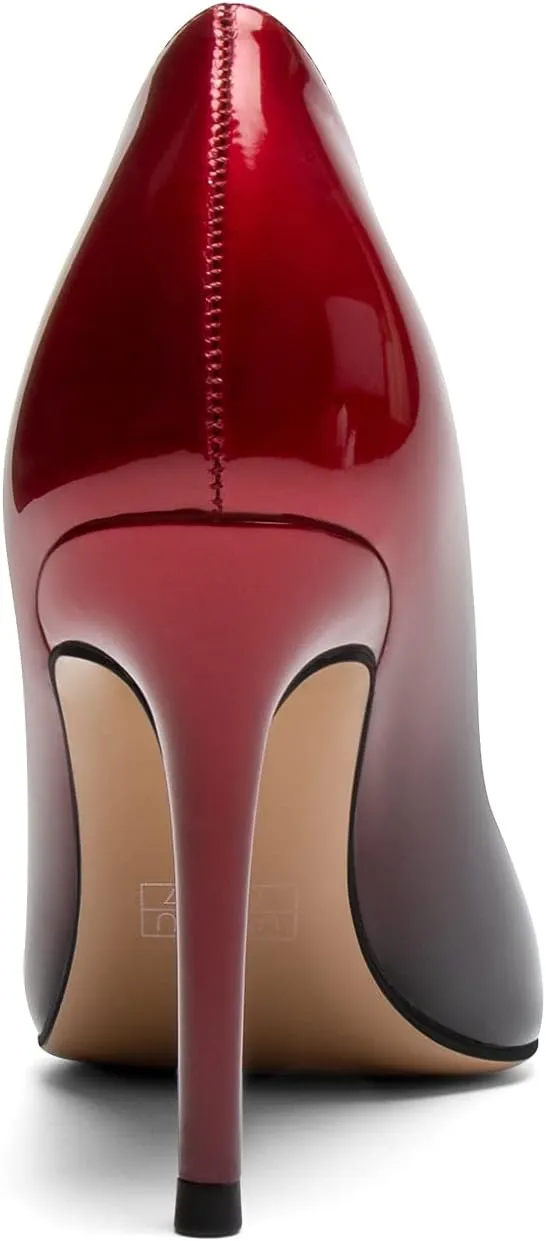 SAMMITOP Women's Pointed Toe Classic Pumps High Heels Slip On Office Party Evening Dress Shoes