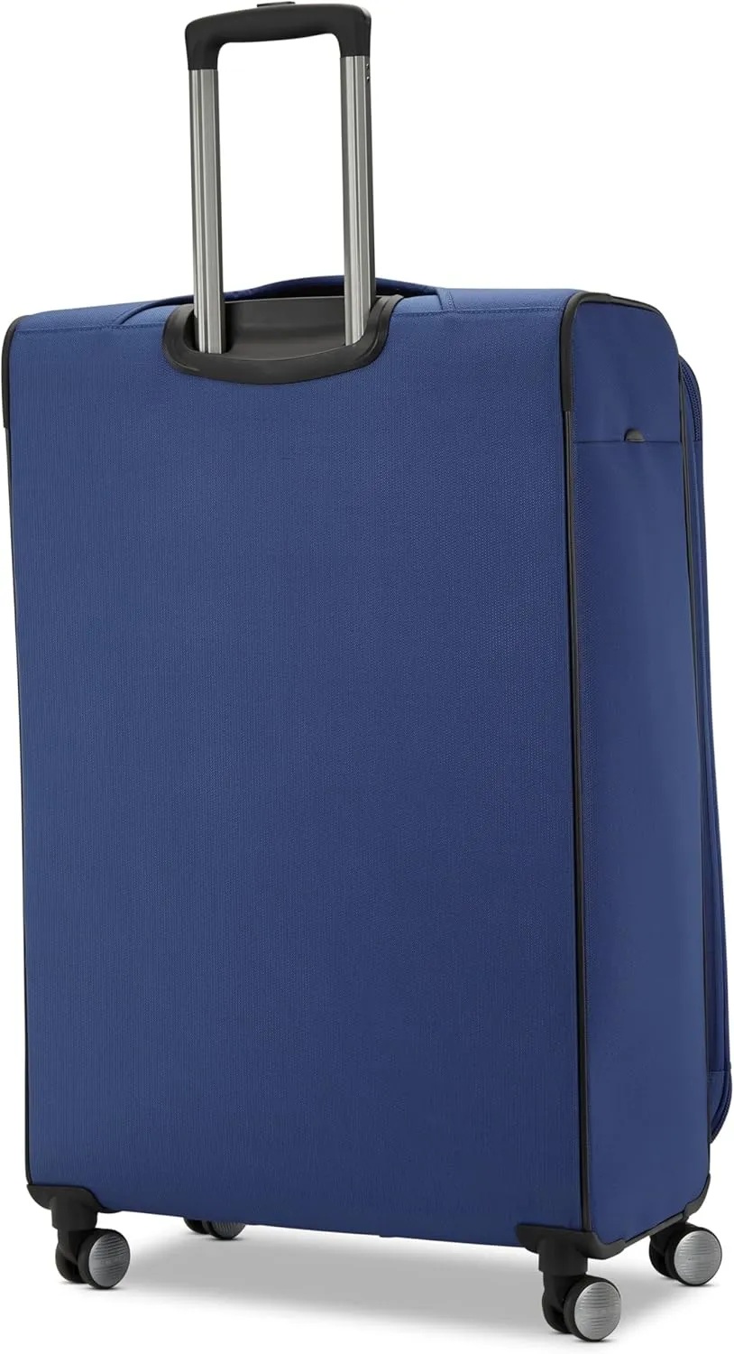 Samsonite Ascella 3.0 Softside Expandable Luggage with Spinner Wheels, Large Exp Spinner, Sapphire Blue