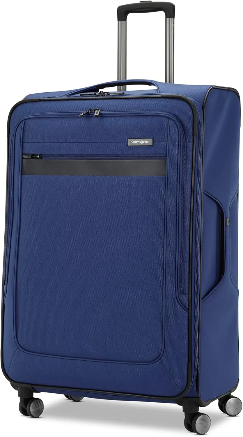Samsonite Ascella 3.0 Softside Expandable Luggage with Spinner Wheels, Large Exp Spinner, Sapphire Blue