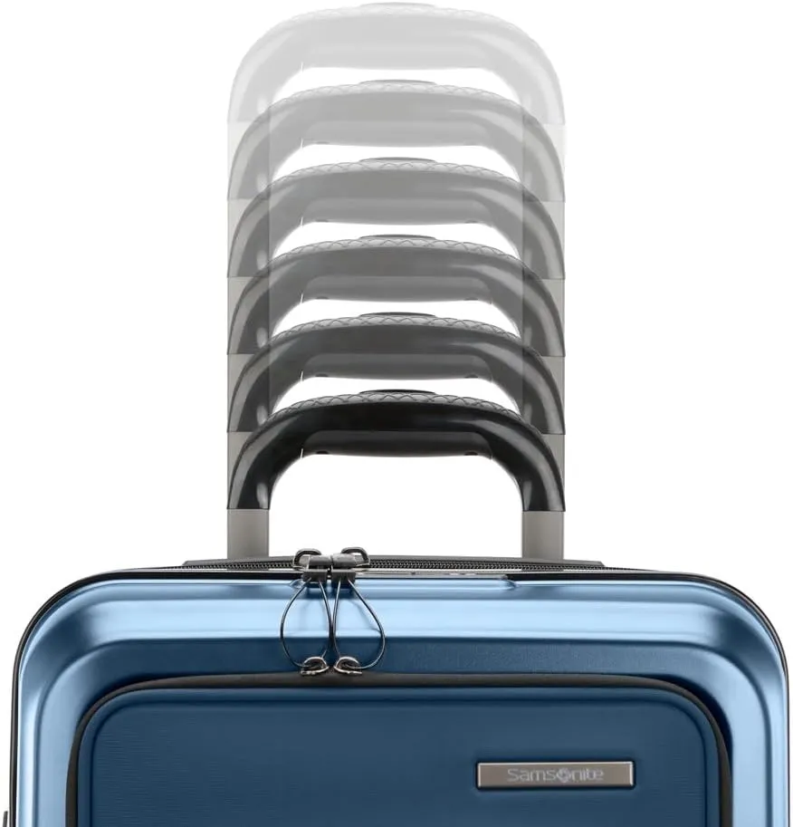 Samsonite Carry-On Pro Front Pocket Hardside Expandable 21-Inch Octiv Luggage: Durable & Impact Resistant, 360° Aero Trac Spinner Wheels, Adjustable Telescopic Handle, TSA Approved Lock - Blue