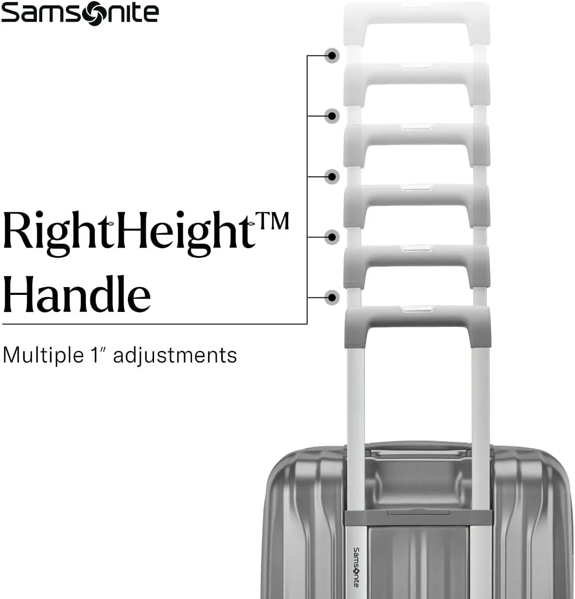 Samsonite UpLIFT 19" Lightweight Hardside Carry-On Luggage with Spinner Wheels - Expandable - Airline-Approved, Polycarbonate Hard Suitcase for Ultra Lightweight Travel - Silver Shimmer