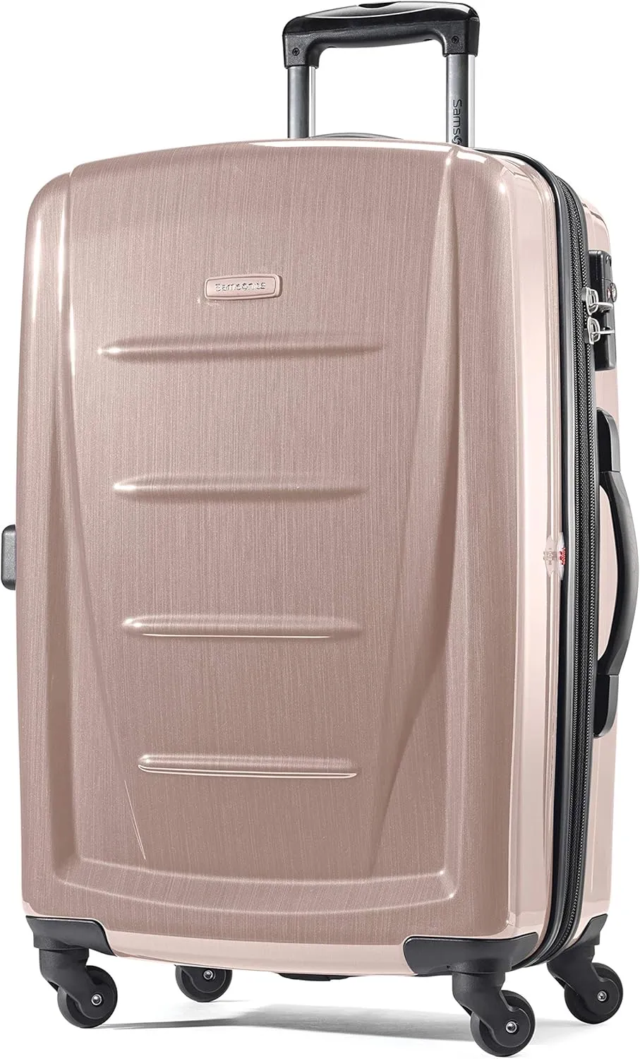 Samsonite Winfield 2 Hardside Expandable Luggage with Spinner Wheels, Artic Pink, Checked-Large 28-Inch