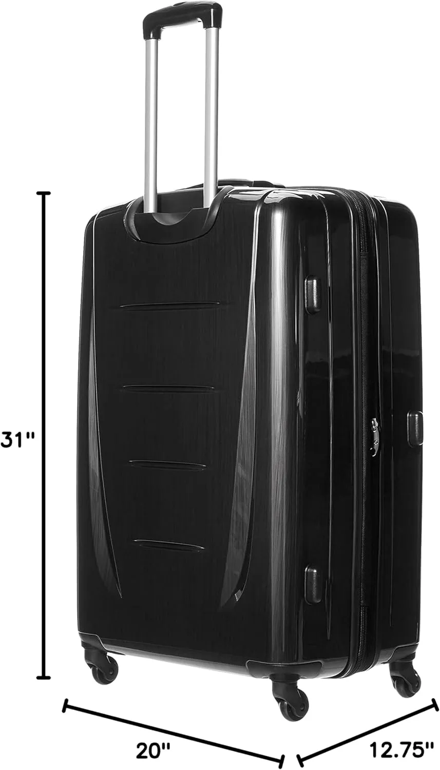 Samsonite Winfield 2 Hardside Expandable Luggage with Spinner Wheels, Brushed Anthracite, Checked-Large 28-Inch