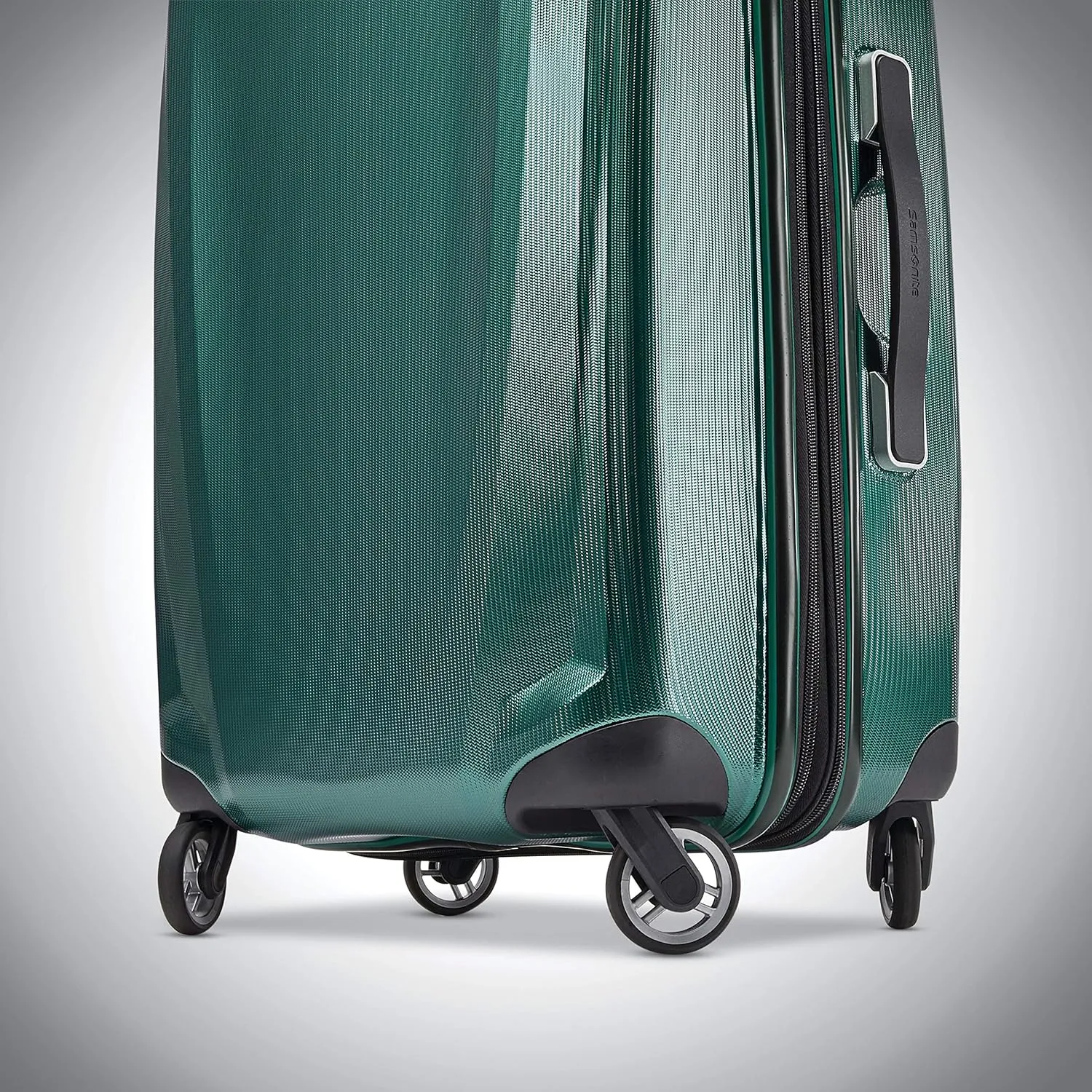 Samsonite Winfield 3 DLX Hardside Expandable Luggage with Spinners, Checked-Large 28-Inch, Emerald