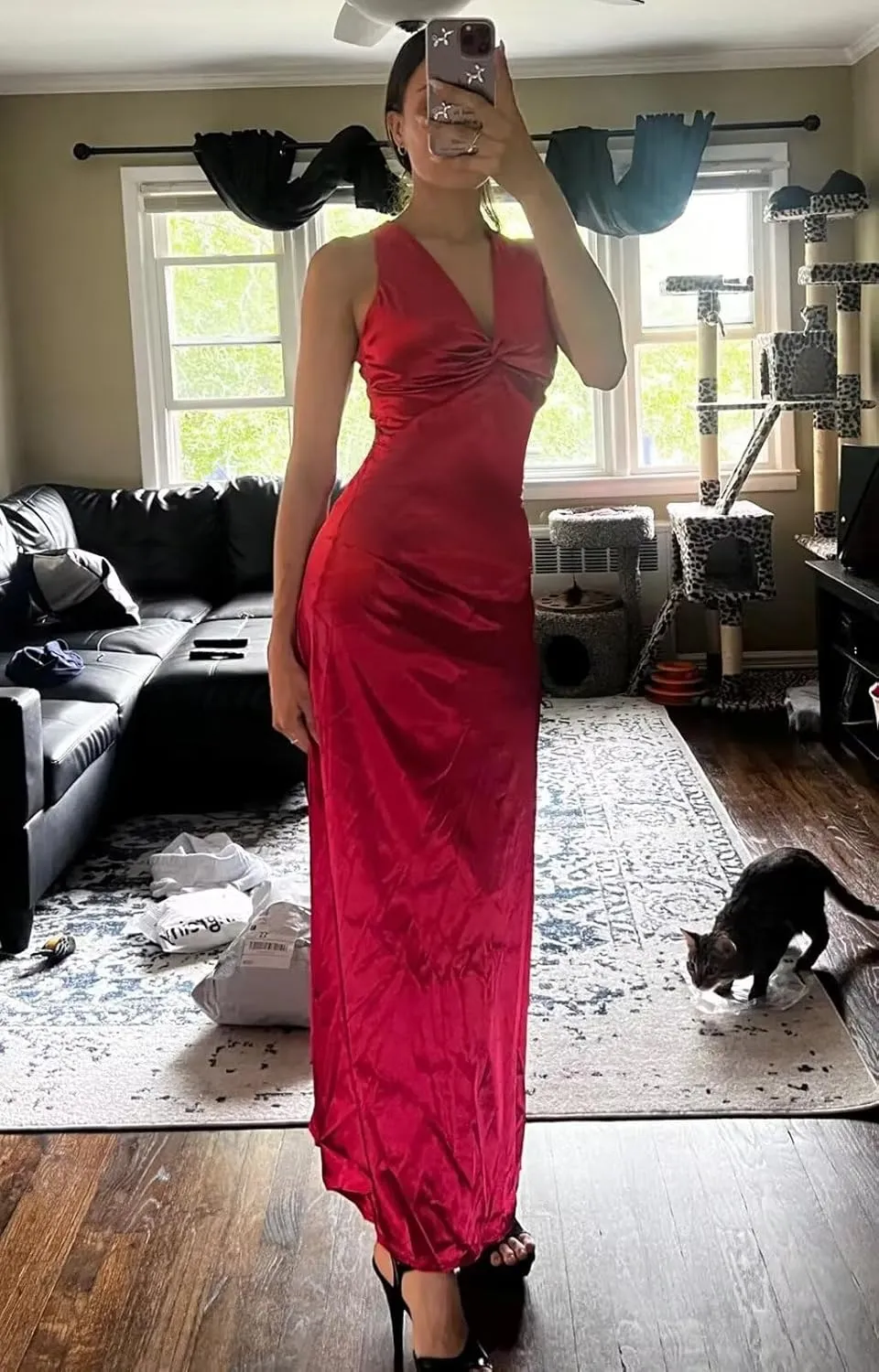 Satin Prom Dress Long Corset Halter Bridesmaid Dresses V Neck Mermaid Formal Evening Gowns