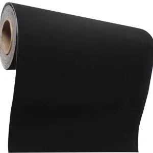 Self Adhesive Felt Fabric, Soft Velvet Drawer Liner, DIY Velvet Fabric for Art & Crafts, Jewelry Box Felt Liner, Solid Color Felt Wallpaper(15.8" x 158", Black)