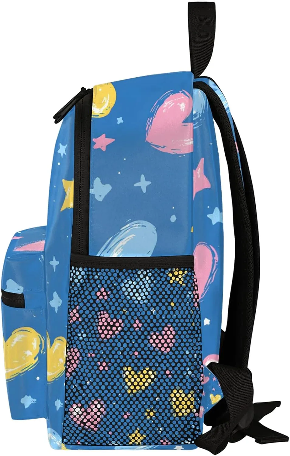 Shaped Heart Personalized Backpack Bag with Name Lightweight Custom Shoulder Bags Waterproof Casual Backpacks Travel Laptop Bag for Work Picnic 12in