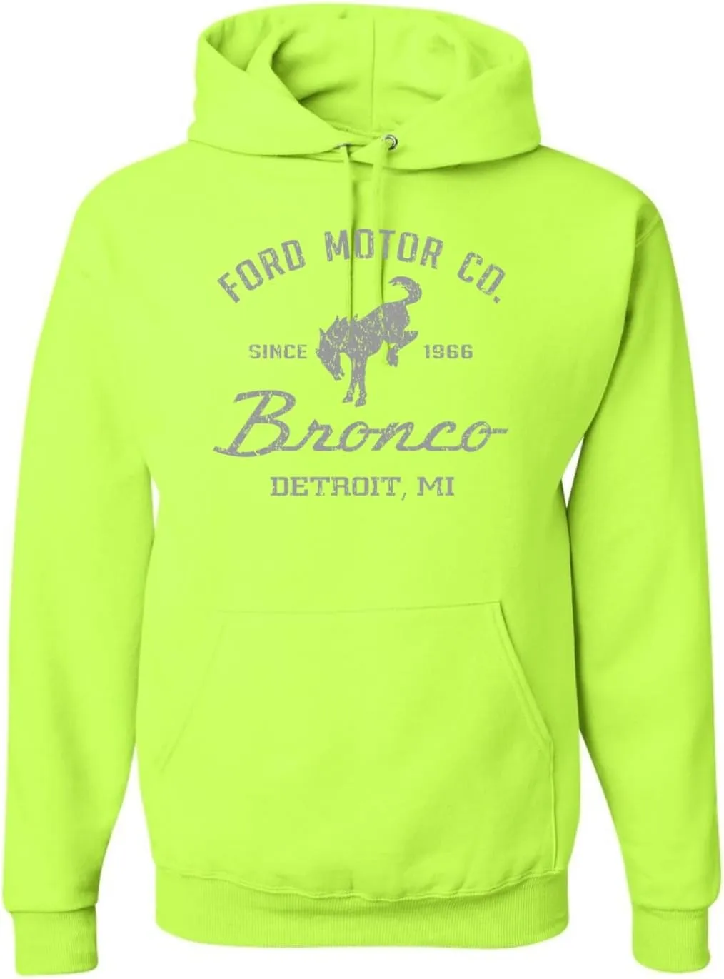 Shark & Hammer Ford Motor Co Detroit Michigan, Classic Bronco 1966 Cars and Trucks Hoodie Sweatshirt