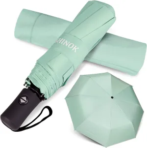 Shinok Travel Umbrella Compact Folding Sun Umbrellas Lighweight Auto Open Close for Women Parasol