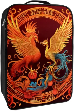 Shoe Bags for Travel,Travel Shoe Bags for Packing,Shoe Travel Bag,Chinese Dragon and Phoenix