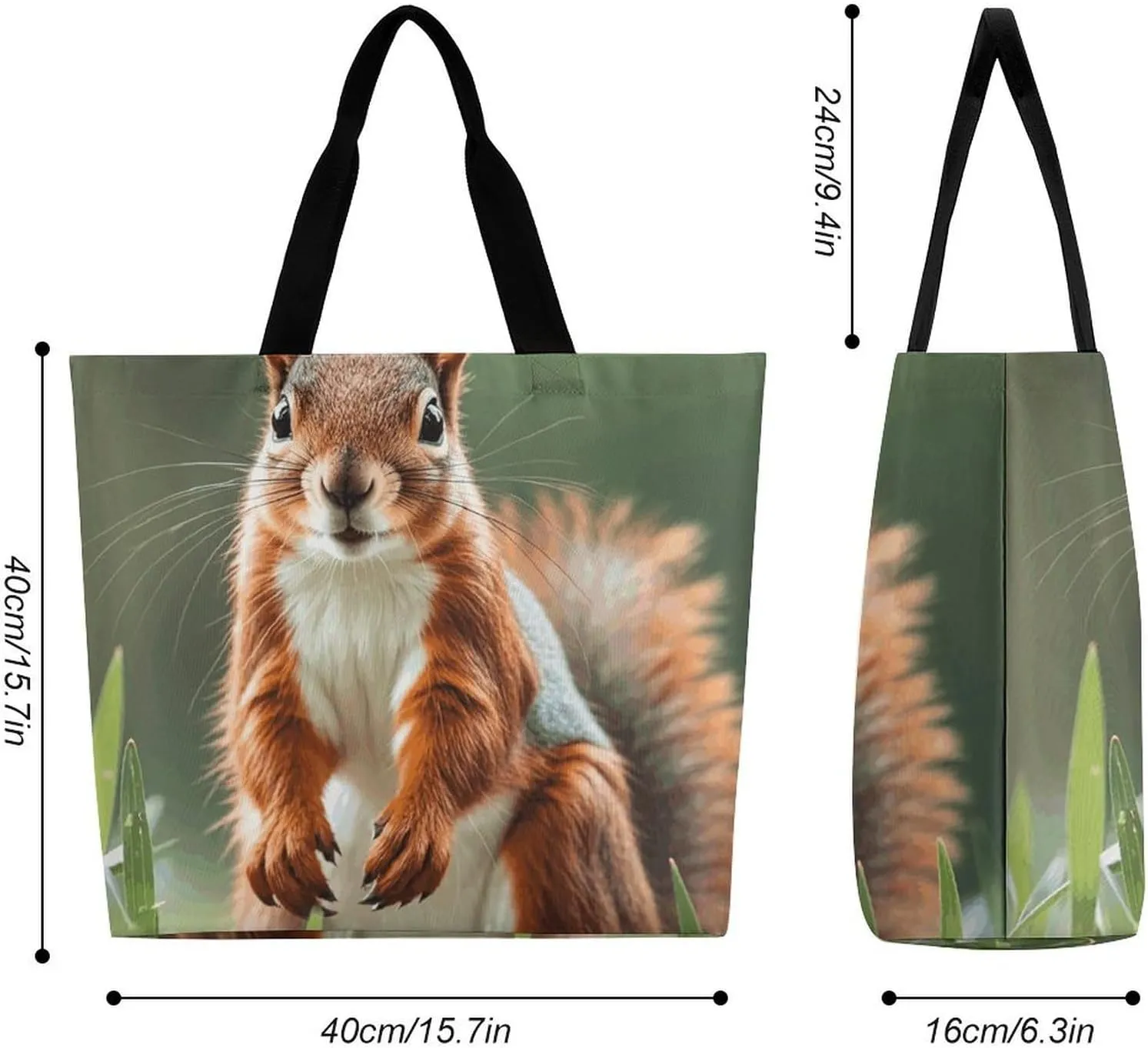 Shopping Bag for Women, Flower Tote Bag, Large Capacity Shoulder Bags for Groceries Travel