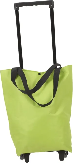 Shopping Tug Bag Portable Trolley Bag Grocery Cart Shopping Bag Large Shopping Bag with Wheel Utility Cart Travel Bag Shopping Bags for Groceries Foldable Grocery Bag Green Metal