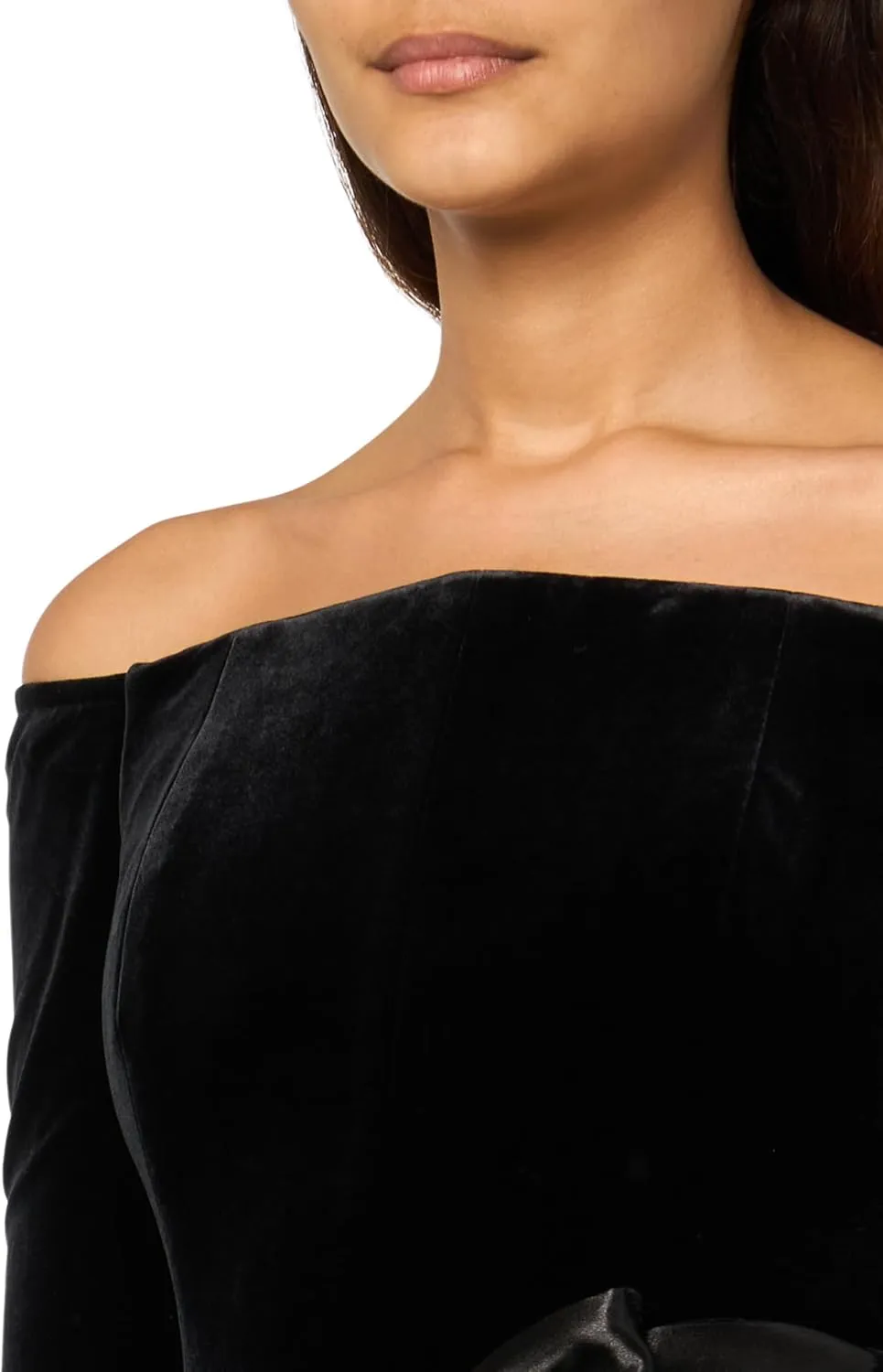 Shoshanna Women's Velvet Satin Combo Otis Dress