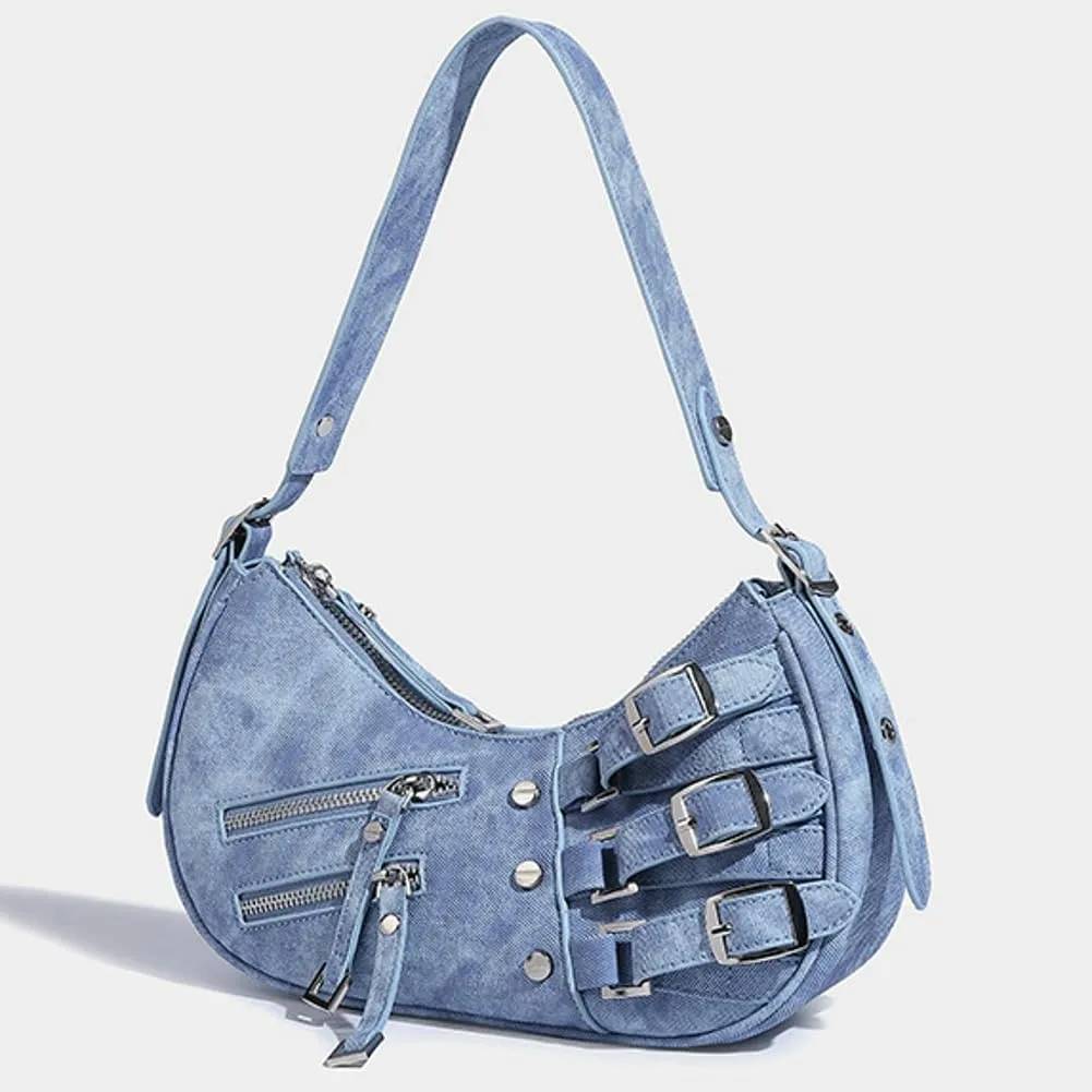 Shoulder Bag for Women Vegan Leather Underarm Stylish Handbag Retro Purse Shoulder Satchel Work Travel 2024