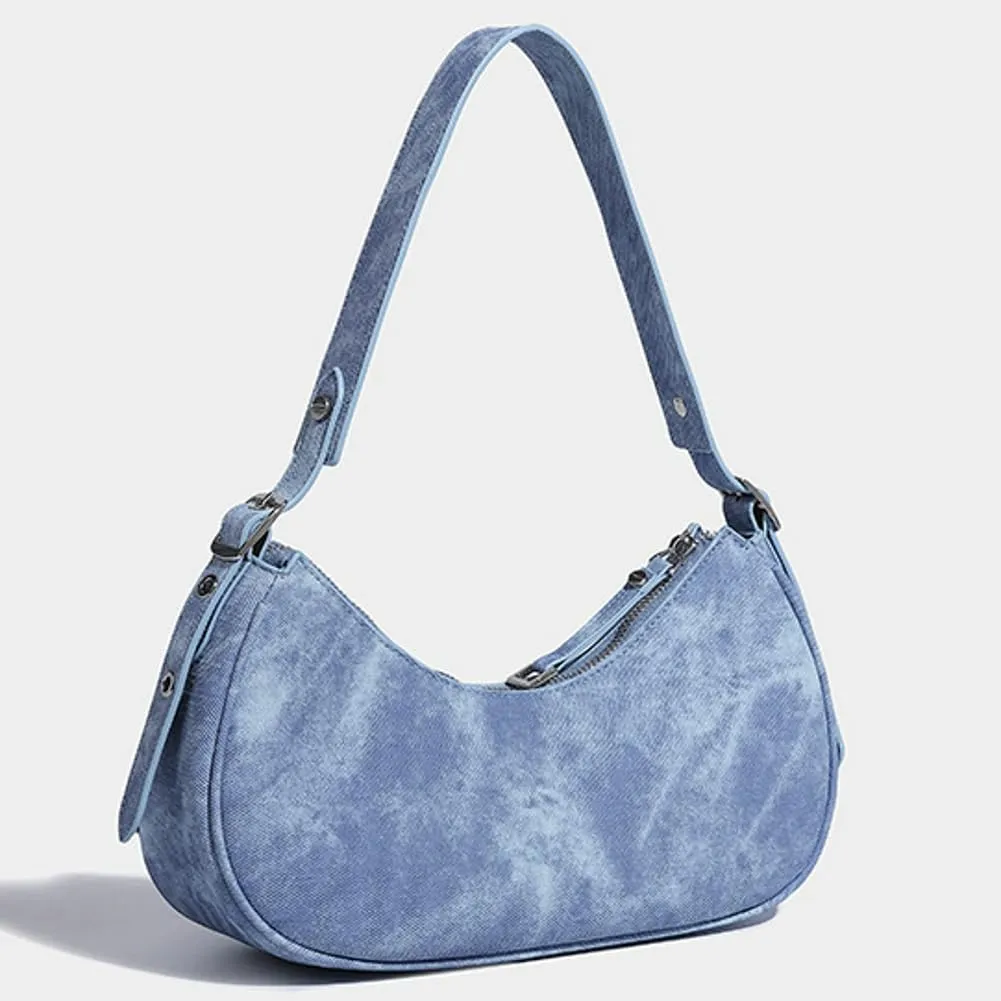Shoulder Bag for Women Vegan Leather Underarm Stylish Handbag Retro Purse Shoulder Satchel Work Travel 2024