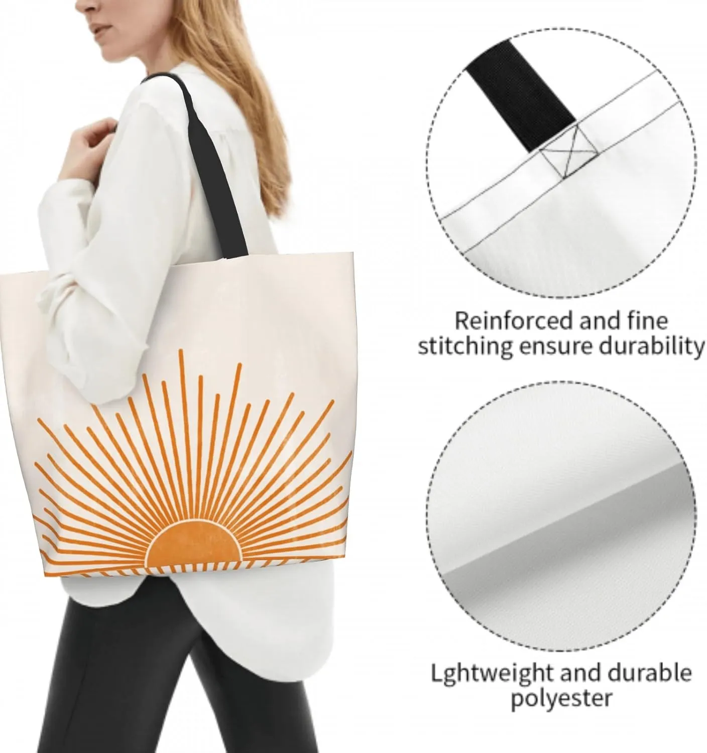 Shoulder Bag Large Reusable Eco-friendly Shopping Bags Portable Storage Handbag