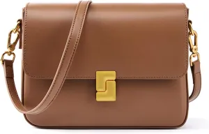 Shoulder Bags for Women, Genuine Leather Crossbody Purses Vintage Handbags-Adjustable Strap Designer Bags