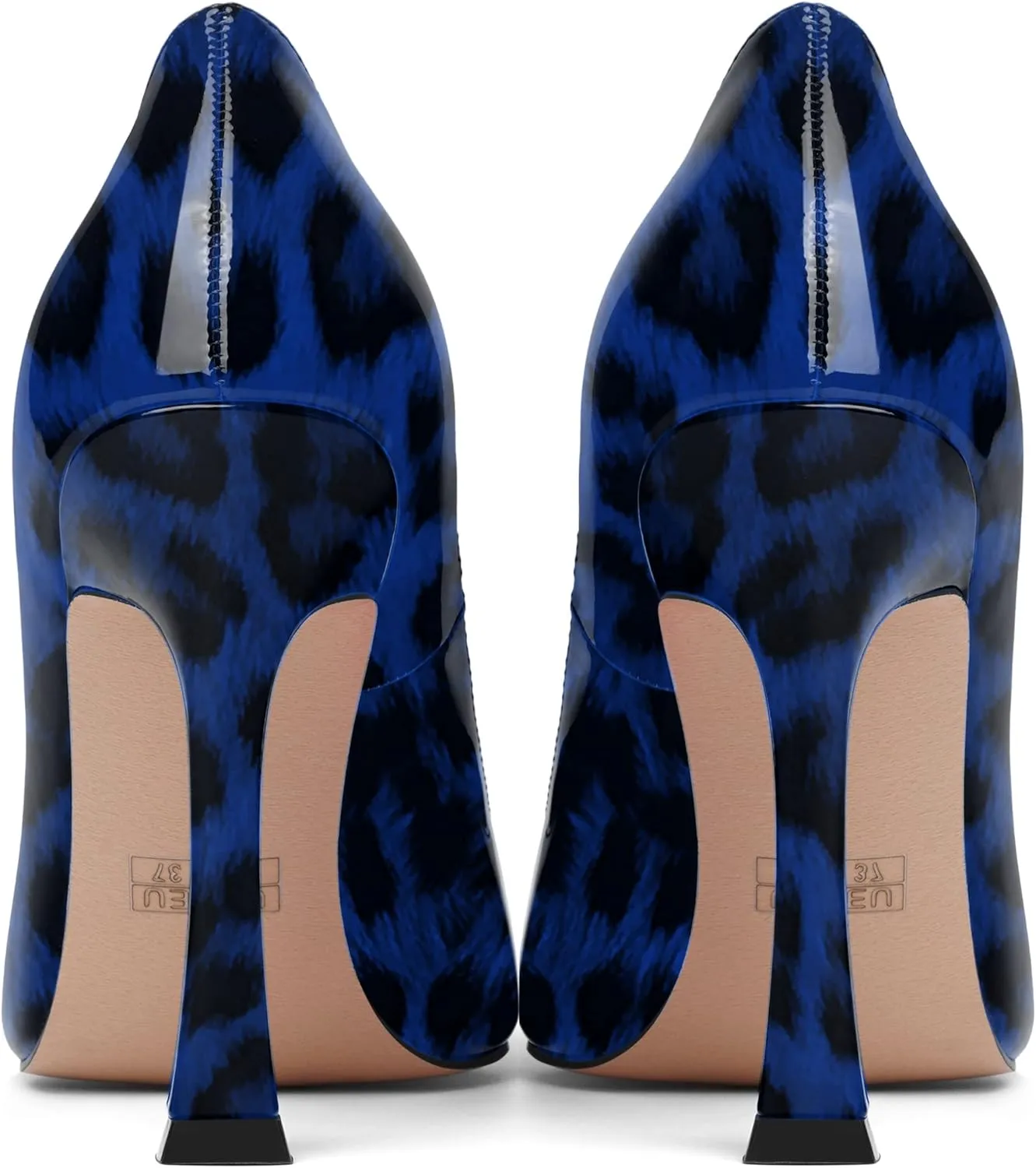 SHOWFOREST Womens Pointed Toe Slip On Sexy Evening Patent Stiletto High Heel Pumps Shoes 4 Inch