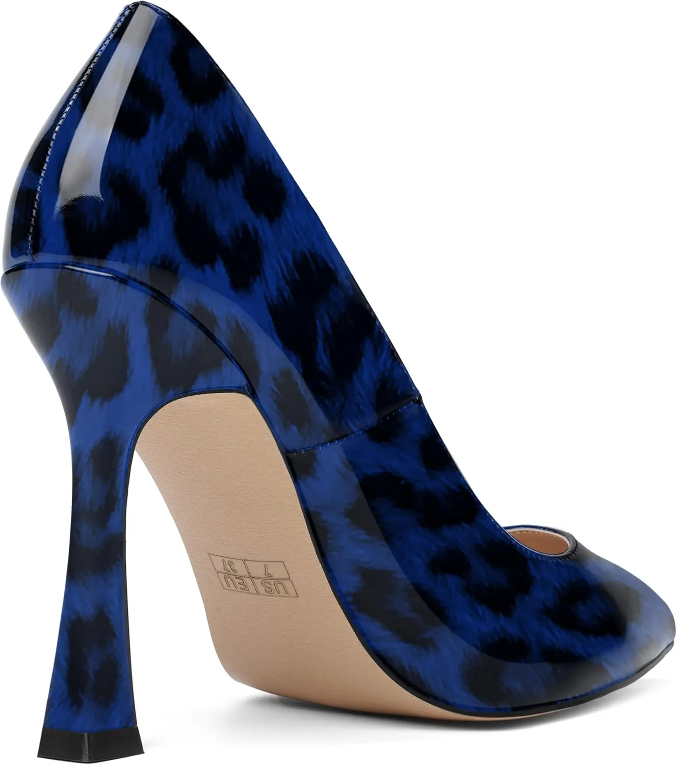 SHOWFOREST Womens Pointed Toe Slip On Sexy Evening Patent Stiletto High Heel Pumps Shoes 4 Inch