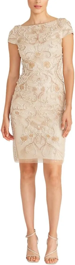 Silvia Bateau Beaded Dress