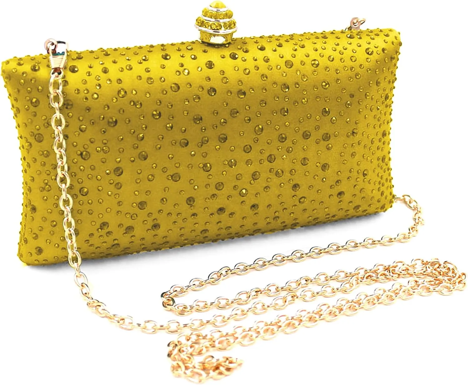 Simcat Women Handbags Rhinestone Evening Bags Party Purse Prom Wedding Bride Crystal Party Clutches Bag with Chain