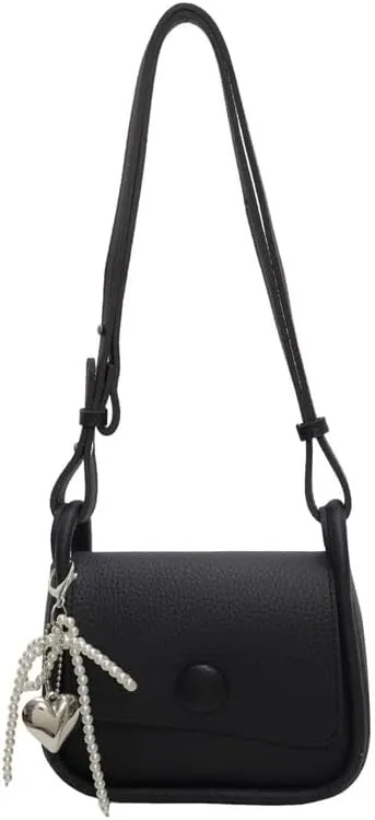 Simple handbags women's fashionable litchi pattern small square purses niche crossbody bags