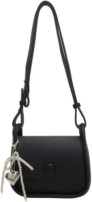 Simple handbags women's fashionable litchi pattern small square purses niche crossbody bags