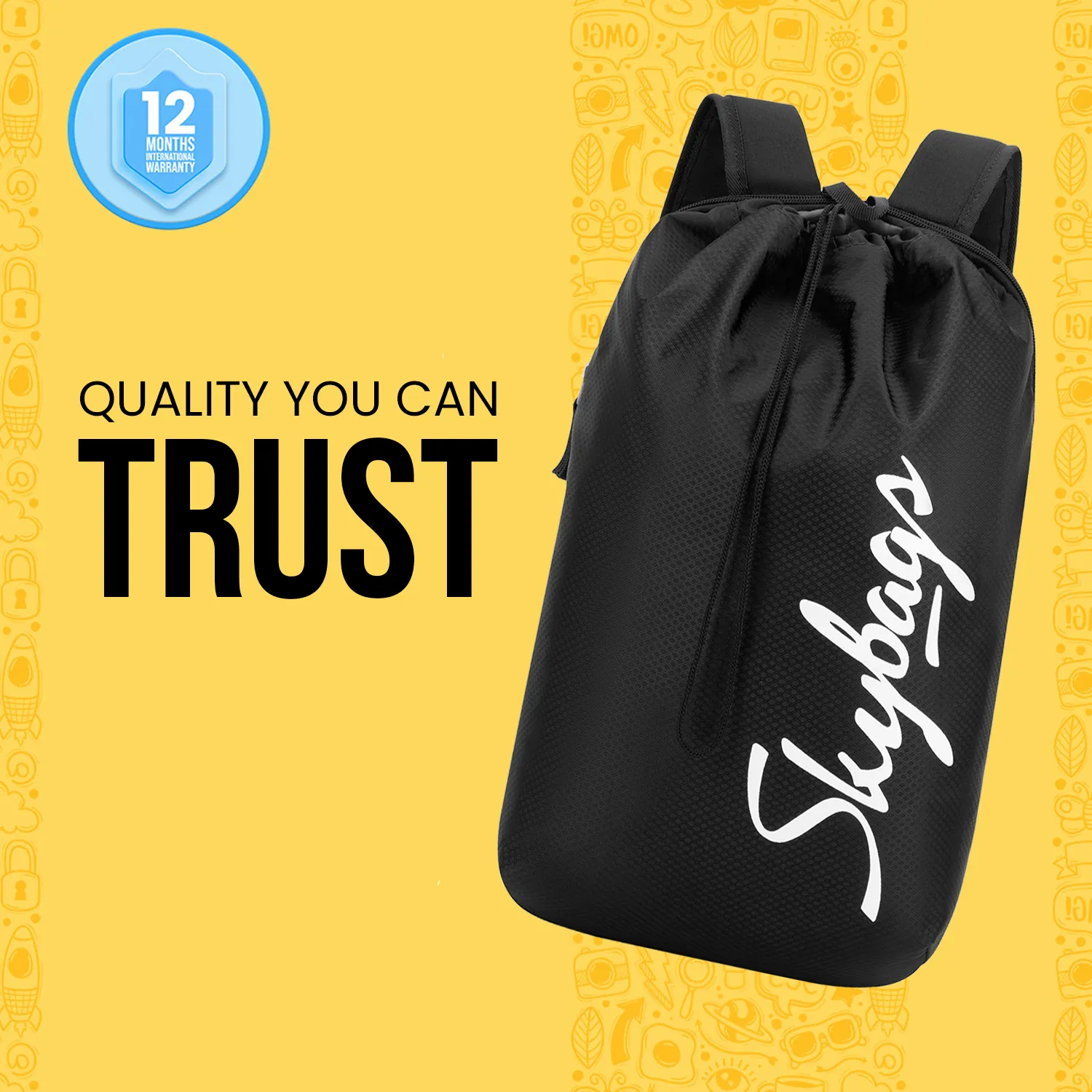 Skybags STRING DAYPACK 01 (E) BLACK