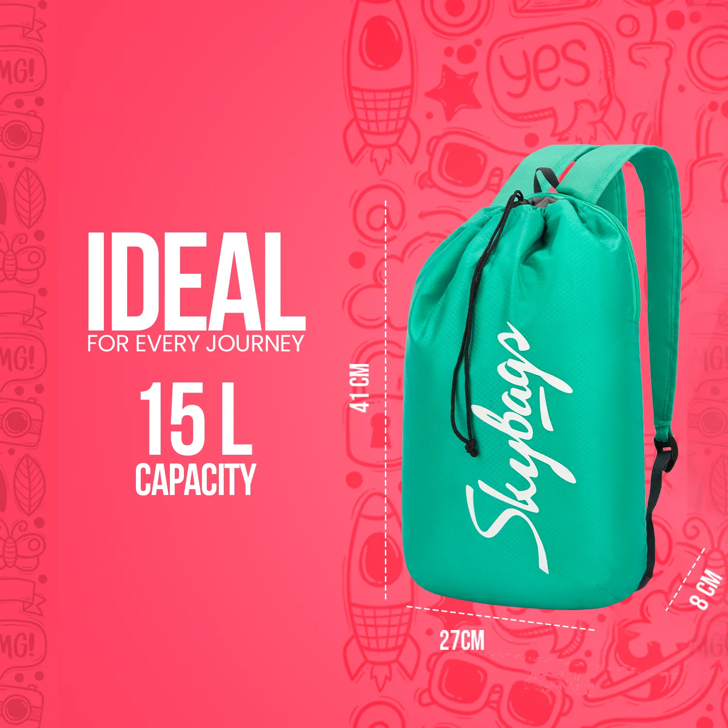 Skybags STRING DAYPACK 02 (E) TEAL