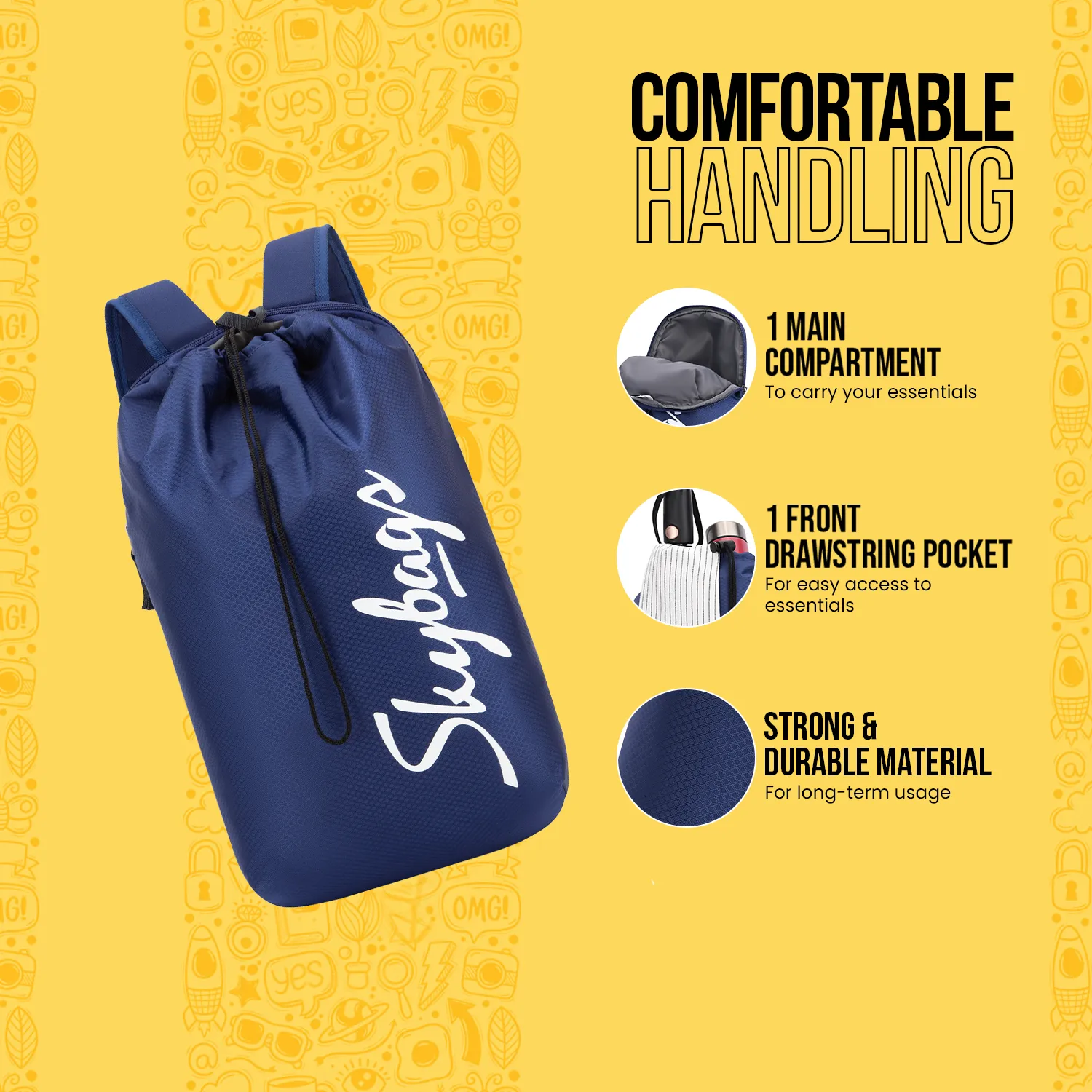 Skybags STRING DAYPACK 03 (E) NAVY