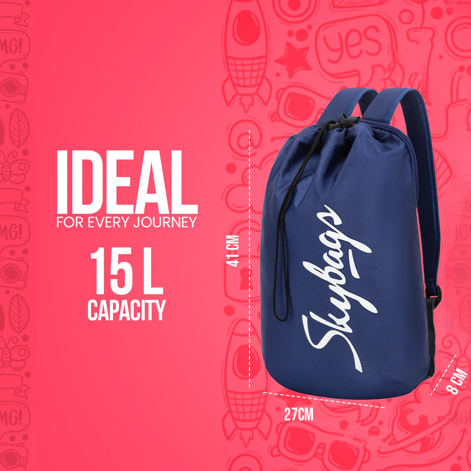 Skybags STRING DAYPACK 03 (E) NAVY