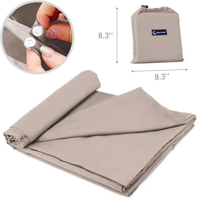 Sleeping Bag Liner Travel Camping Sheet, Lightweight Portable Sleeping Sheets for Outdoor Travel Backpacking Hiking Picnics Hotels