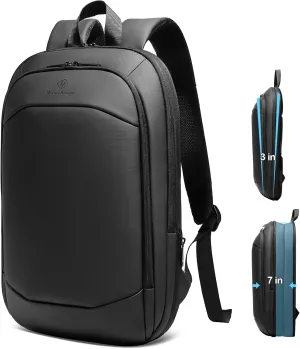 Slim Laptop Backpack for Men,Waterproof Expandable High Tech Business Work Backpack for Men and Women,15.6 Inch Lightweght Anti-theft Travel Backpack Durable College Casual Daypack Computer Laptop Bag
