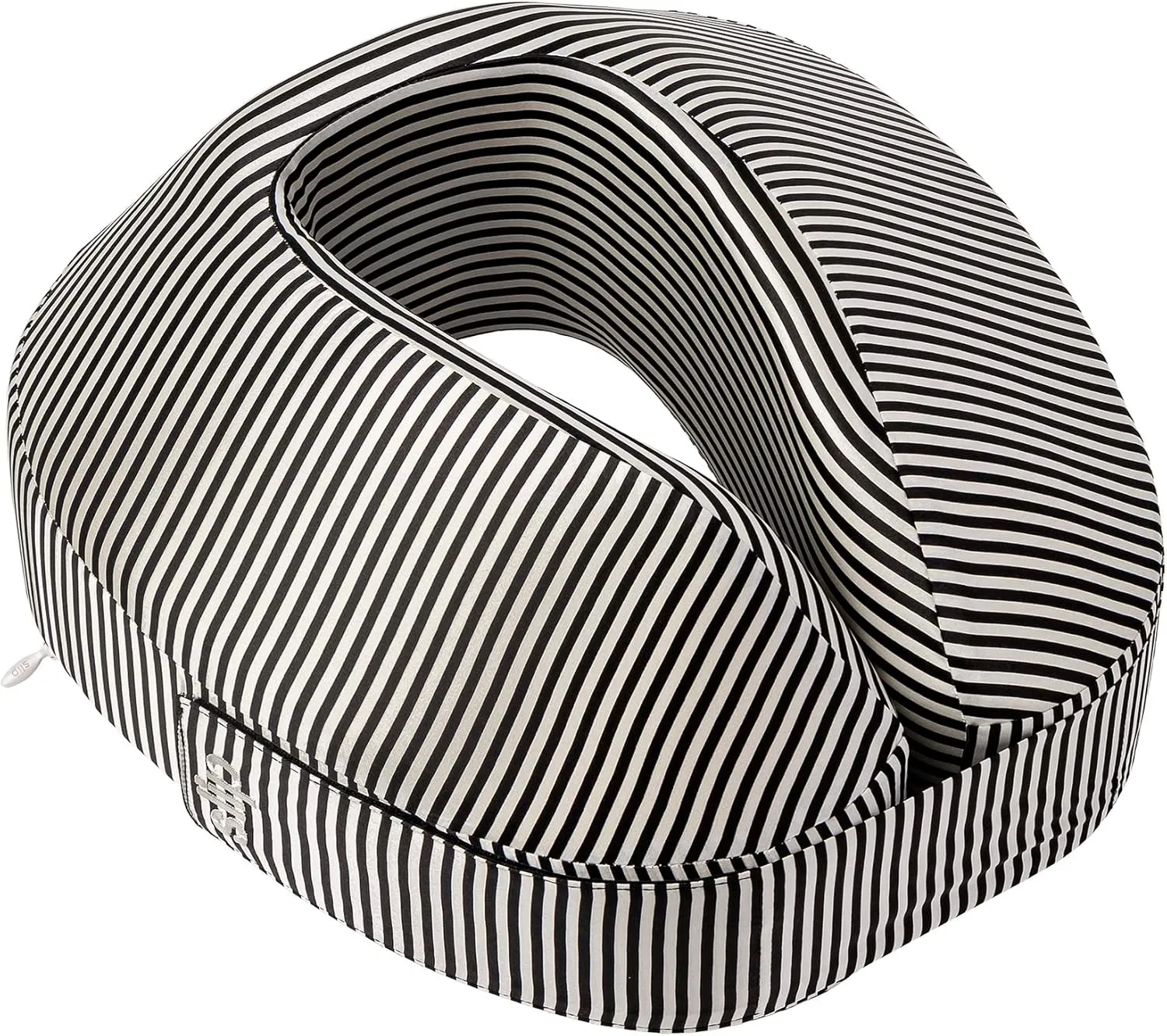 SLIP Jet Setter Travel Pillow - Bon Voyage | Pure Silk, 100% Mulberry Silk | Ultra Soft & Comfortable, Supports Neck & Head | Ideal for Travel, Prevents Hair Breakage | Stylish & Compact Design